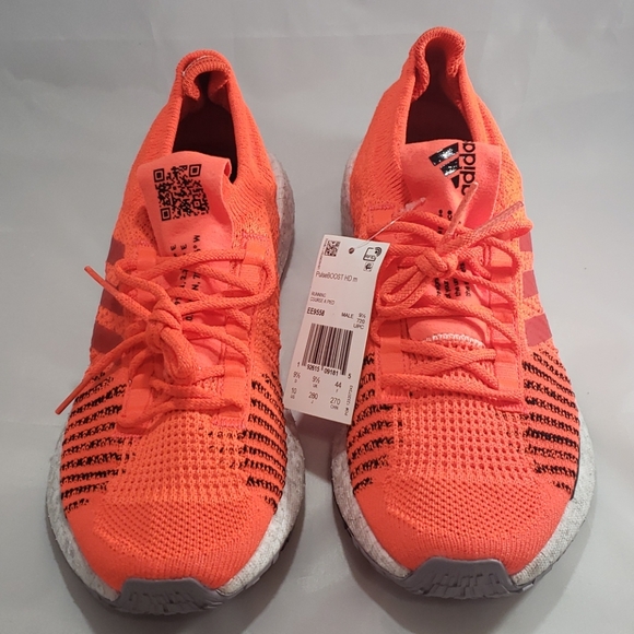 Adidas PulseBOOST HD Trainers Men's Size 10 Solar - Picture 2 of 5